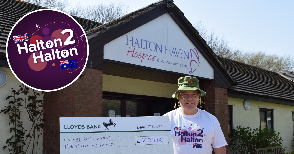 £5,000 donation to Halton Haven Hospice Halton Housing
